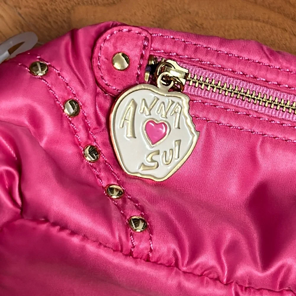 NWT Anna Sui Nylon Puff Pouch